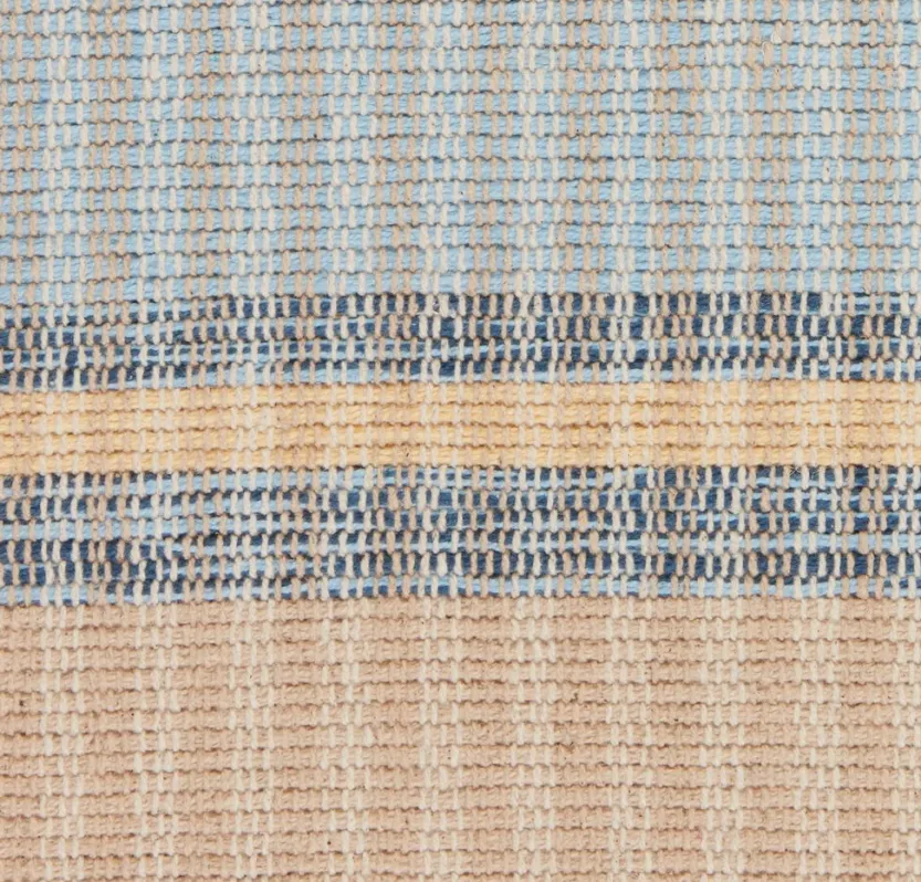 Vloerkleed BJERK 70x140 beige/blauw