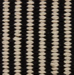 Vloerkleed HOSTA 65x140 zwart/beige