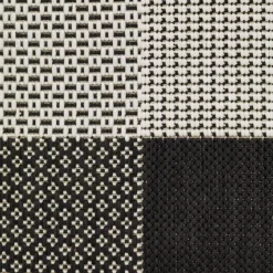 Vloerkleed RIPS 130x193 zwart/beige