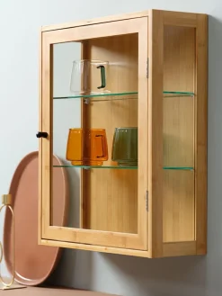 Wandkast RIBE 1 glazen deur naturel