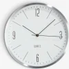 Wandklok HALVOR Ø30cm zilver