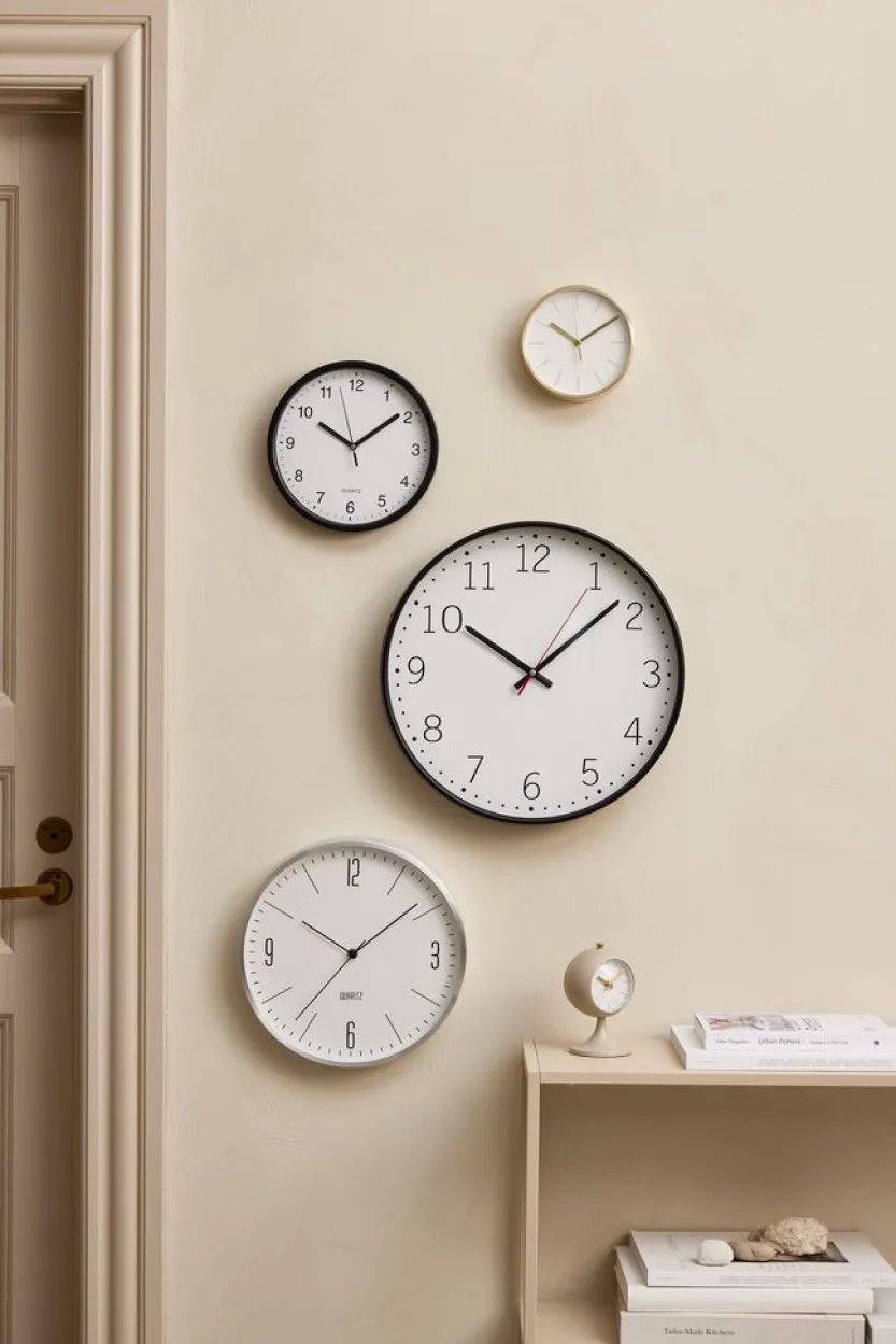 Wandklok HALVOR Ø30cm zilver