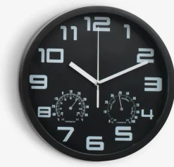 Wandklok SEJER Ø25cm zwart