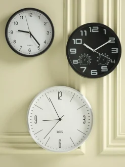 Wandklok SEJER Ø25cm zwart