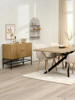 Wandplank ALKEN 3 schappen warmgrijs