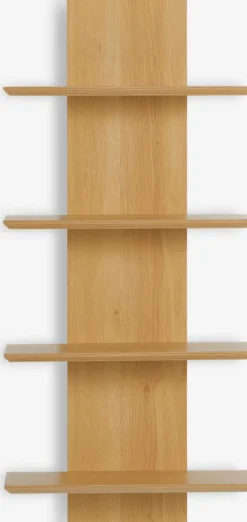 Wandplank BORUM 4 schappen eiken kleur