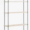 Wandplank HEJLSMINDE 6 schappen zwart/naturel