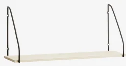 Wandplank HEJLSMINDE 1 schap zwart/naturel