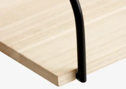 Wandplank HEJLSMINDE 1 schap zwart/naturel