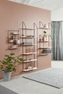 Wandplank HEJLSMINDE 1 schap zwart/naturel