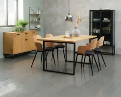 Wandplank HEJLSMINDE 3 schappen zwart/naturel