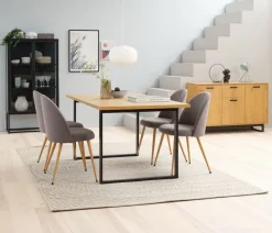 Wandplank HEJLSMINDE 3 schappen zwart/naturel