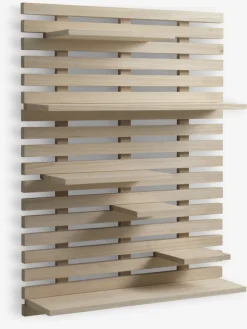 Wandplank KETTINGE 6 schappen naturel