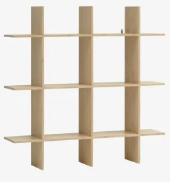 Wandplank KVISSEL 3 schappen bamboe