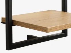 Wandplank TRAPPEDAL 2 stuks eiken kleur/zwart