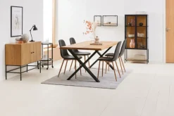 Wandplank TRAPPEDAL 2 stuks eiken kleur/zwart