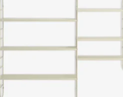 Wandplank VANDRUP 6 schappen beige