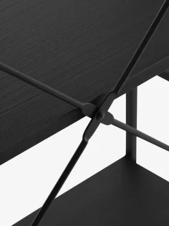 Wandrek ASTRUP 4 schappen zwart