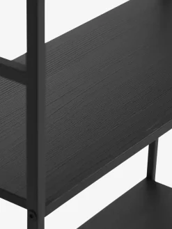 Wandrek ASTRUP 4 schappen zwart