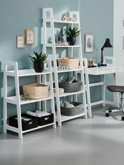 Wandrek HERNING 5 schappen wit