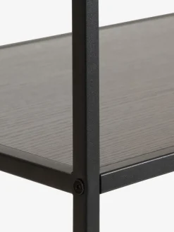 Wandrek HORBELEV 5 schappen breed zwart