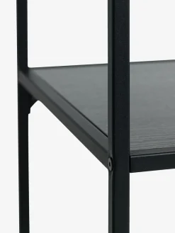 Wandrek HORBELEV 5 schappen smal zwart