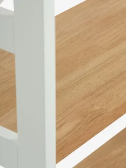 Wandrek INTRUP 6 schappen wit/eiken