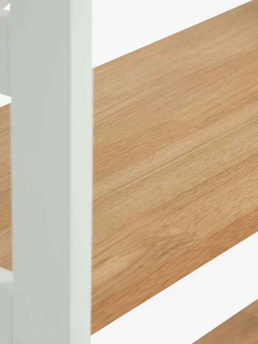 Wandrek INTRUP 3 schappen wit/eiken