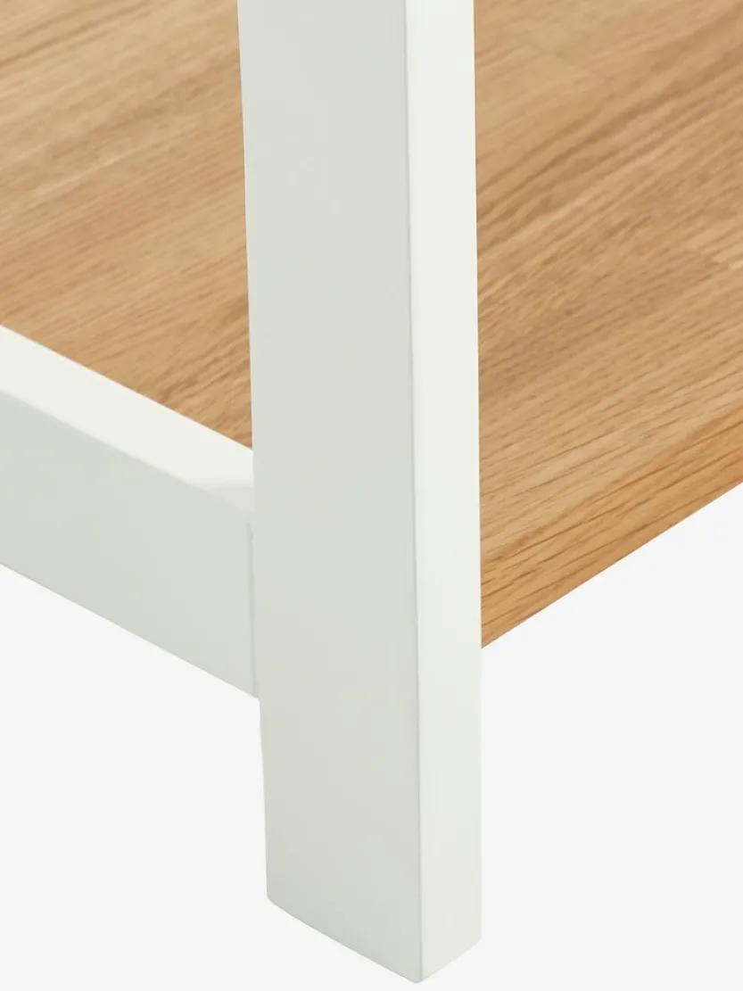 Wandrek INTRUP 3 schappen wit/eiken