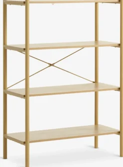 Wandrek LINDVED 4 schappen eiken kleur