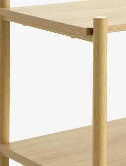 Wandrek LINDVED 4 schappen eiken kleur