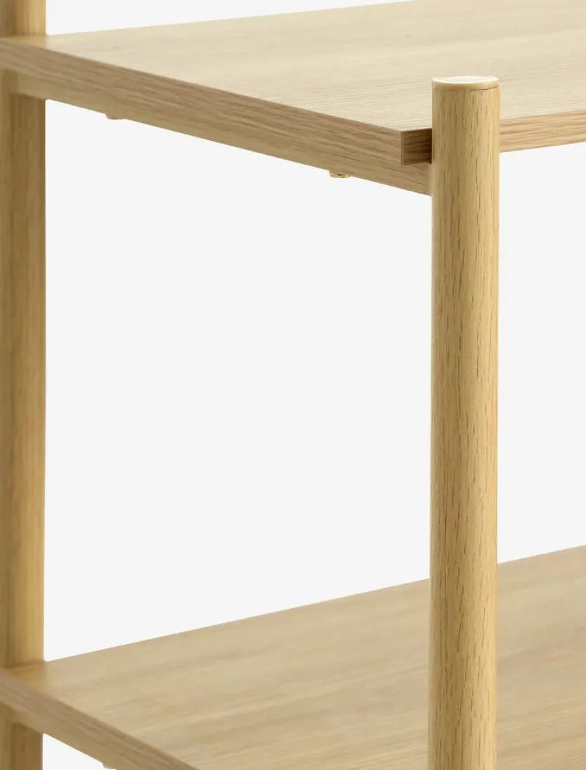 Wandrek LINDVED 4 schappen eiken kleur