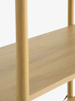 Wandrek LINDVED 6 schappen 2 deuren eiken kleur