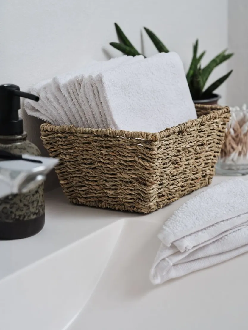 Washandje FLISBY 30x30 10 stuks wit