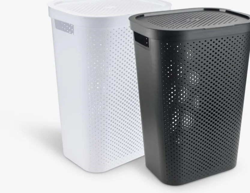 Wasmand INFINITY kunststof zwart