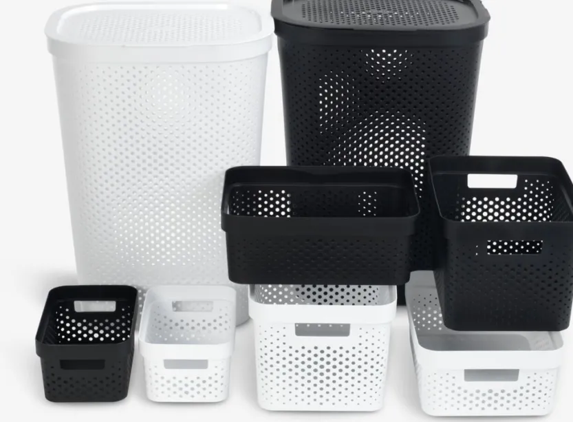 Wasmand INFINITY kunststof zwart