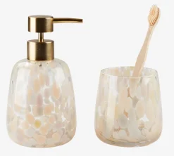 Zeepdispenser EDSBRO handgemaakt glas