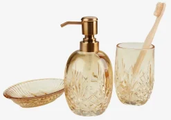 Zeepdispenser EDSVALLA gerecycled glas geel