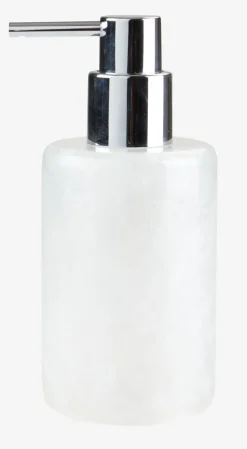 Zeepdispenser LISTERBY wit parelmoer effect
