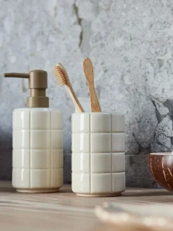 Zeepdispenser STENINGE beige