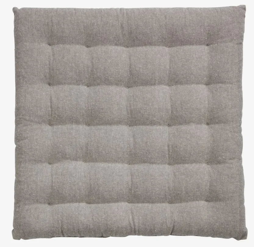 Zitkussen ELVESNELLE 40x40x4 grijs