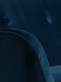 2,5-zitsbank EGEDAL fluweel donkerblauw