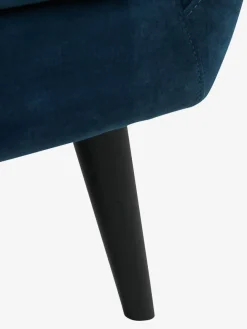 2,5-zitsbank EGEDAL fluweel donkerblauw