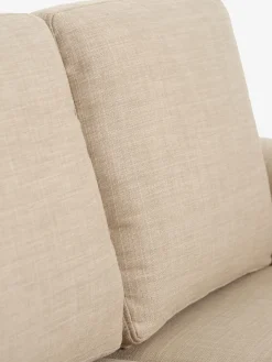 2-zitsbank EGENSE zandkleurige stof/eiken kleur