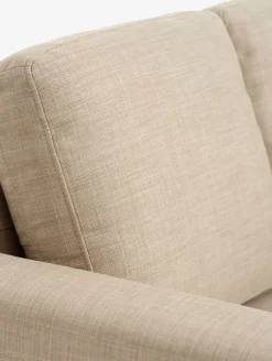 3-zitsbank EGENSE zandkleurige stof/eiken kleur