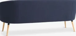 3-zitsbank GISTRUP donkerblauwe stof