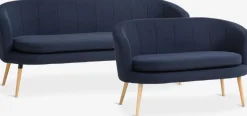 2-zitsbank GISTRUP donkerblauwe stof