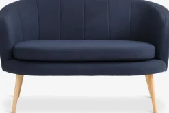 2-zitsbank GISTRUP donkerblauwe stof