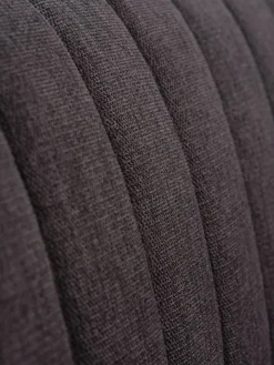 2,5-zitsbank MAGLEBY donkerbruine stof/eiken kleur